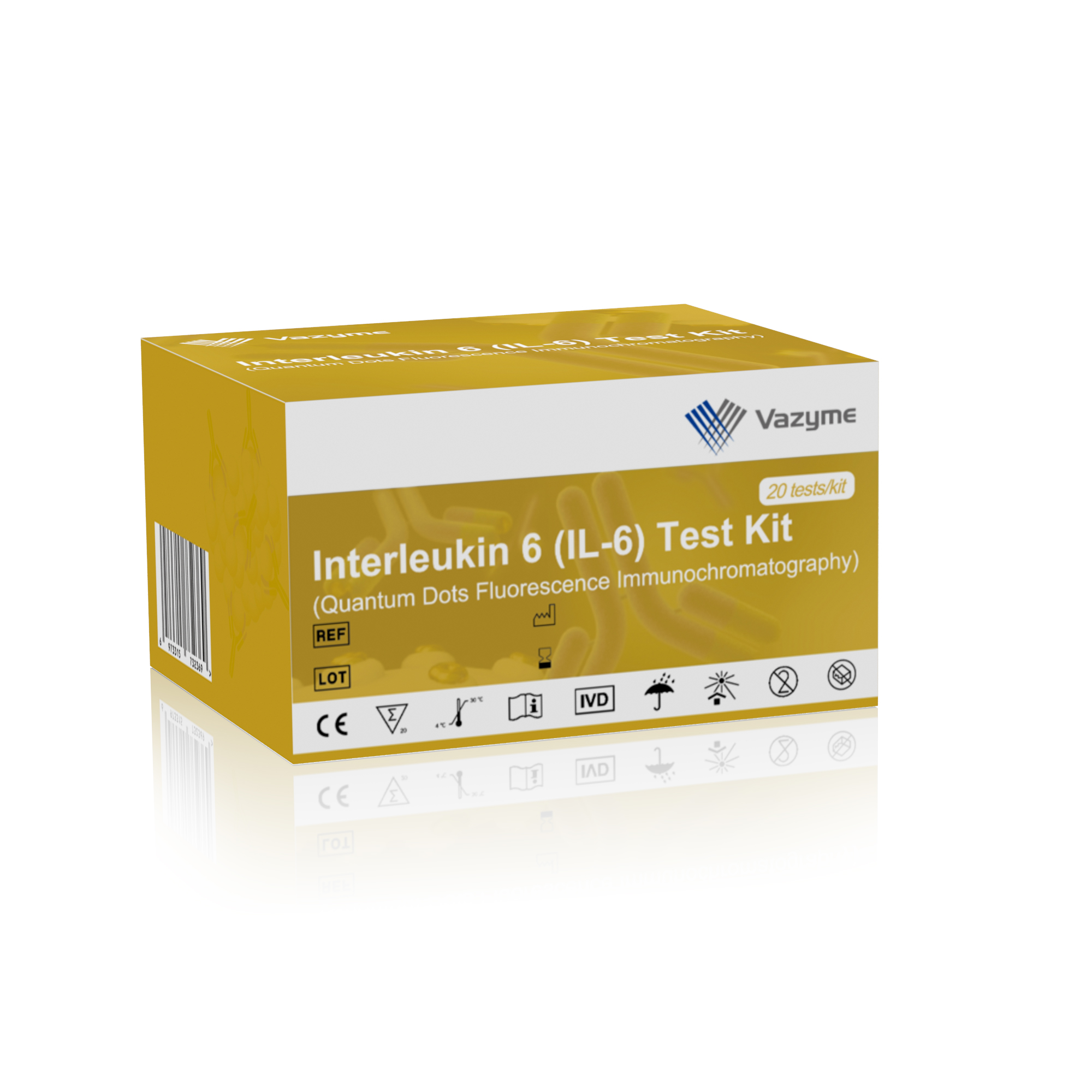 Interleukin 6 (IL-6) Test Kit (Quantum Dots Fluorescence Immunochromatography)